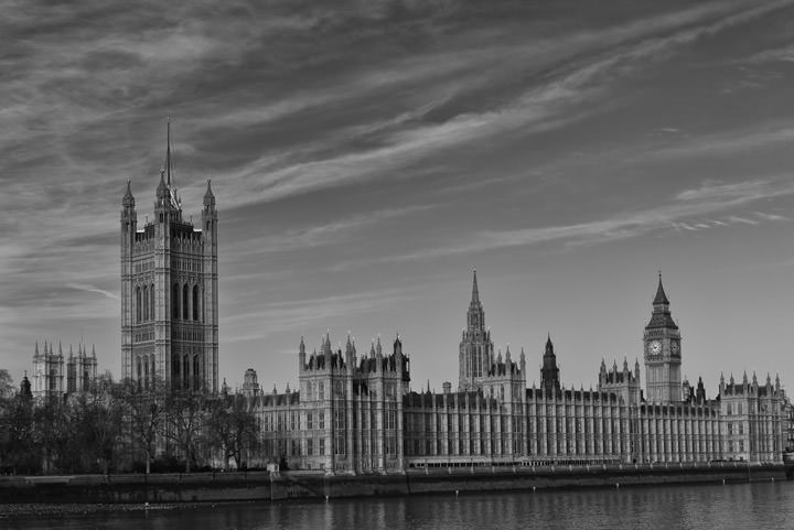 Photograph of Houses of Parliament 27 | Black and White London Photos