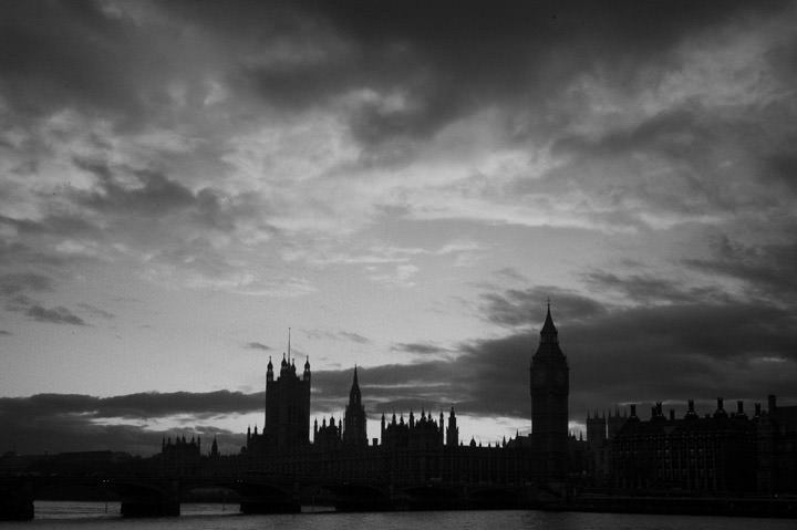 Photograph of Houses of Parliament 7 | Black and White London Photos