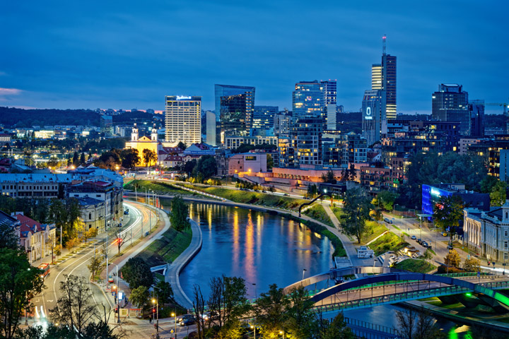 Modern Vilnius Skyline