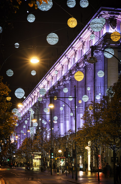 Photograph of Oxford Street Christmas 1