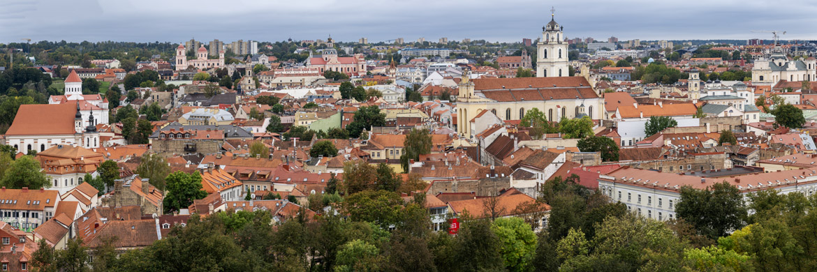 Photograph of Vilnius Old Town Panorama